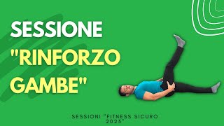 Esercizi di RINFORZO quadricipite anca ginocchio e lombare allenamento completo Fitness Sicuro [upl. by Ali818]