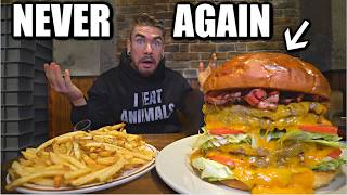 A GIANT Cheese Burger Challenge I NEVER Want To Try Again Joel Hansen [upl. by Annahahs]