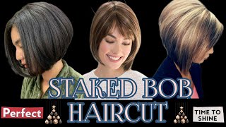 50 Most Beautiful Stacked Bob Haircuts For Women Over 41 [upl. by Sib520]