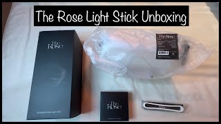 The Rose Official Light Stick and accessories Unboxing kpopunboxing therose kpop unboxing [upl. by Llyrpa406]