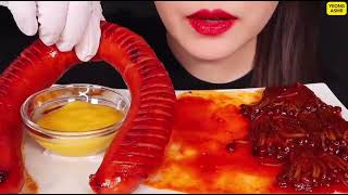 ASMR MUKBANG ENOKI MUSHROOMS KIELBASA SAUSAGE  PART 163 [upl. by Behah]