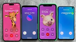 Incoming Calls IPhone 15 Pro Max  Samsung Galaxy S9  IPhone XR  Samsung Galaxy S10e [upl. by Hultin]