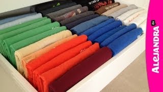 How to Fold TShirts [upl. by Netneuq592]