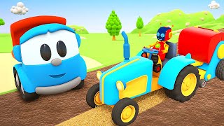 Car cartoons full episodes  Leo the Truck amp Street vehicles for kids [upl. by Moriyama]