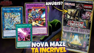 DEUS EGÍPCIO ANÚBIS DUELISTAS LENDÁRIOS E CARTAS DO ANIME NA NOVA MAZE OF THE MASTER [upl. by Ahsiekahs]