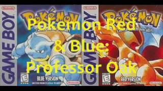 Pokémon Red amp Blue Music Professor Oak Theme [upl. by Ruhtracam]