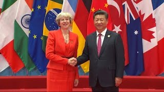 Theresa May faces world leaders at G20 summit [upl. by Lorrin]