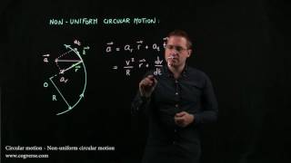 04  Circular motion  Nonuniform circular motion [upl. by Esenahs]