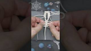 DIY Macrame Snowflake Ornament EASY macrame [upl. by Scarlett]