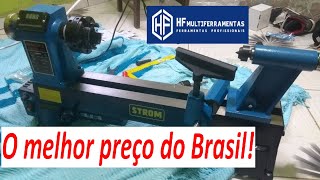 TORNO PARA MADEIRA  WOOD LATHE  MC 1218 STROM parte 1 ATUALIZADO 2022 [upl. by Aicirtan]