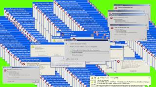 GREEN SCREEN Windows XP Error  VIRUS ERROR ☢  FOOTAGE  SOUND [upl. by Nottap]