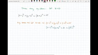 In Exercises 4750 sketch the x y trace of the sphere x12y32z2225 [upl. by Aiderfla]