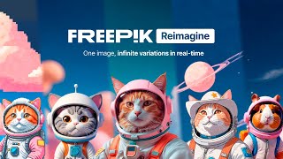 Freepik Reimagine  NEW AI tool [upl. by Aihsirt]