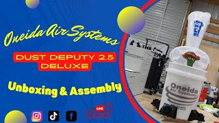 Oneida Dust Deputy 25 Deluxe Unboxing amp Assembly [upl. by Ardnaz]