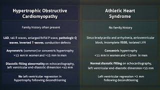 Hypertrophic Cardiomyopathy HCM vs Athletic Heart Syndrome AHS [upl. by Alrats4]