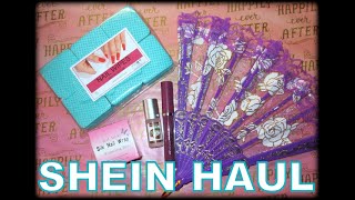 SHEIN HAUL  Nail Art Goodies Makeup Clothing amp Shoes shein [upl. by Eglanteen]