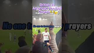 American vs British Football Chants Part 2 shorts [upl. by Amilas753]