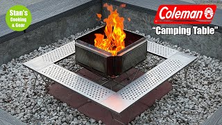 Coleman Bonfire Camping Table Best Overlading Fireplace Dining Table [upl. by Mateya]