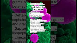 Antibiotics that treat MRSA [upl. by Burnie44]