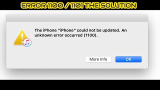 iTunes Error 1100  1101  THE BIG SOLUTION  HOW TO FIX ERROR 1100 or 1101  iPhone 7 Error 1100 [upl. by Johna963]