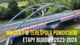 Budowa wiaduktu Terespol Pomorski 20232024 [upl. by Ailec]