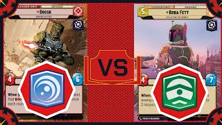 Bossk VS Boba Fett Commentary  Gameplay  SWU [upl. by Liborio412]