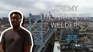 FlexTrades Welder Jeremy P Loves Traveling For Work [upl. by Lahcsap859]