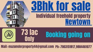 3bhk flatindividualfreehold property1196sqftnewtownaction area 1 [upl. by Orion634]