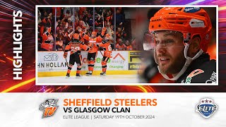 Sheffield Steelers v Glasgow Clan  19th October 2024 [upl. by Yauqaj]