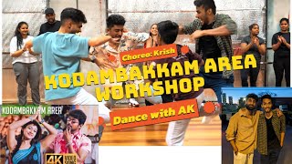 Kodambakkam Area Song Dance Workshop by Krish dancewithak thalapathy vijay nayanthara [upl. by Rebecca]