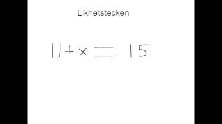 Visättraskolan  matematiklikhetstecknet [upl. by Pelagias]