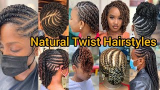 Natural Twist Braid Hairstyles  Mini Twist Braids  Passion Twist Braids  Kinky Twist  Twist Hair [upl. by Jadd]