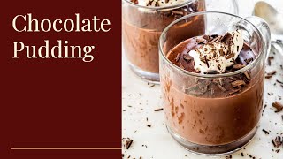 Chocolate Pudding Recipe  Eggless Chocolate Pudding  No Bake Chocolate Pudding  Chocolate Dessert [upl. by Luanni]