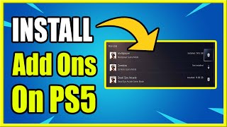 How to Download Add Ons amp Install DLC on PS5 Fast Tutorial [upl. by Elvyn]