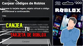 COMO CANJEAR UNA TARJETA DE ROBLOX  2024  Fabribley [upl. by Anitel]