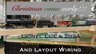 Lionel LCCA 2024 Christmas Boxcar and Layout Wiring [upl. by Sidman610]