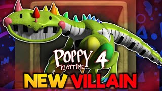 NEW CHAPTER 4 VILLIAN REVEALED  Poppy Playtime Chapter 4 PIANOSAURUS [upl. by Anaugahs]