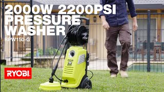 RYOBI 2000W 2200PSI Pressure Washer in action [upl. by Nylecyoj]