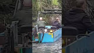 Reedman Services Weedboat Working Thamesmead Canals londonriversweek thamesmead shorts [upl. by Yolande]