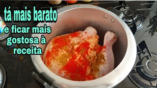 COMO CONZINHAR E DESFIAR COXAS🍗DE frango na panela de pressão e tabarato [upl. by Spindell]