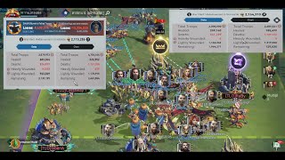 Viking Rise KVK 4 S144 vs 134 HUGE BATTLES [upl. by Pulling]