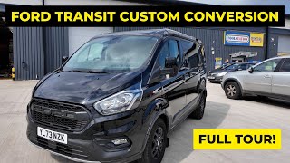 Ford Transit Campervan Conversion Tour  Pop Tops Interior Diesel Heater and Rib Bed Demo [upl. by Dicks]