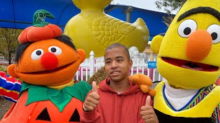 Sesame Place PA The Not Too Spooky Halloween Radio Show Sesame Street Characters 2024 sesameplace [upl. by Lokim]