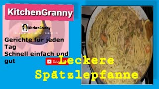 Gartenküche Gardenkitchen Vlog12 Zubereitung Schnelle Spätzlepfanne [upl. by Dollar]