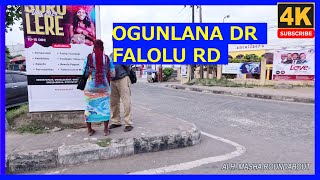 🇳🇬🚶‍♂️FALOLU RD EKOLOLU STOGUNLANA DR SURULERE 4K WALKING TOURLAGOSNIGERIA [upl. by Inavihs]