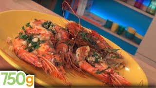 Recettes de Gambas flambées  750g [upl. by Iron]