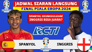 Jadwal Final Piala Eropa 2024  Spanyol vs Inggris  UEFA EURO 2024 Live RCTI [upl. by Heda]