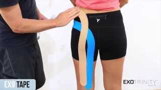 How To Apply EX9 Kinesiology Tape For Sciatica [upl. by Nirag]