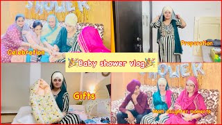 Most awaited Baby Shower vlog  Preparation Celebration  Gifts opening  pregnancy journey [upl. by Meid]