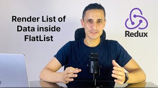 Render data inside FlatList  React Native Redux Tutorial [upl. by Kondon]